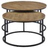 Lainey 2-piece Round Nesting Coffee Table Mango