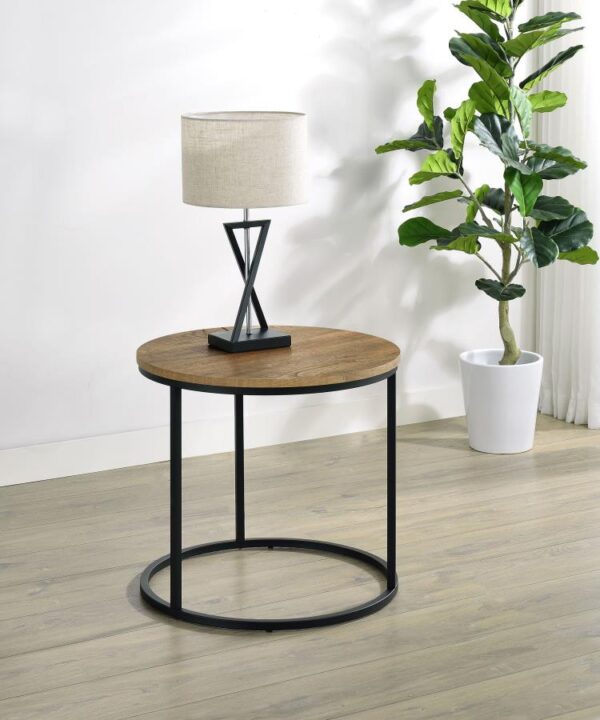 Lainey Round Occasional Side End Table Mango
