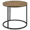 Lainey Round Occasional Side End Table Mango