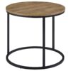 Lainey Round Occasional Side End Table Mango