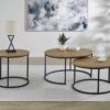Lainey Round Occasional Side End Table Mango