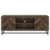 Myles 2-door Engineered Wood 60-inch TV Stand Rustic Oak