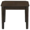 Amaro 3-piece Coffee and End Table Set Dark Brown