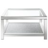 Valentina 3-piece Mirrored Coffee and End Table Set Silver