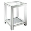 Valentina 3-piece Mirrored Coffee and End Table Set Silver