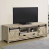 Madra 2-door Engineered Wood 79-inch TV Stand Distressed Pine
