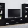 Jupiter 3-piece Entertainment Center 79-inch TV Stand Black
