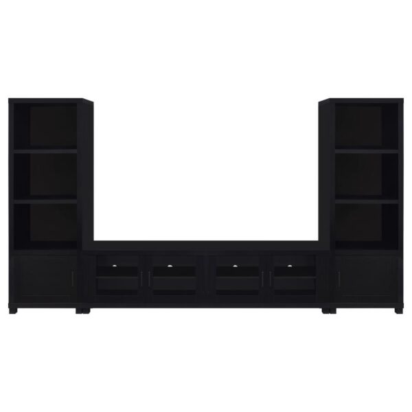Jupiter 3-piece Entertainment Center 79-inch TV Stand Black