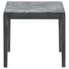 Mozzi Square Faux Marble Side End Table Grey and Black