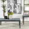 Mozzi 2-piece Coffee and End Table Set Grey Faux Marble