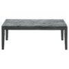 Mozzi Rectangular Faux Marble Coffee Table Grey and Black