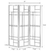 Katerina 3-Panel Room Divider Folding Shoji Screen Cherry