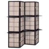 Iggy 4-Panel Room Divider Folding Shoji Screen Cappuccino