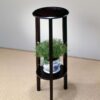 Kirk 1-shelf Round Wood Plant Stand Espresso