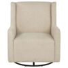 Serra Boucle Upholstered Swivel Glider Sandy Beige