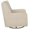 Serra Boucle Upholstered Swivel Glider Sandy Beige