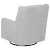 Serra Boucle Upholstered Swivel Glider Dove Grey