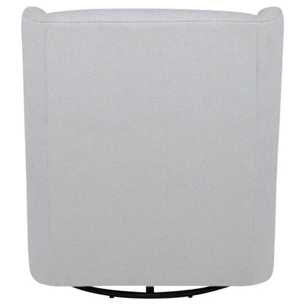 Serra Boucle Upholstered Swivel Glider Dove Grey