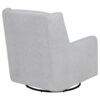 Serra Boucle Upholstered Swivel Glider Dove Grey
