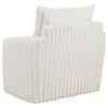 Sarco Corduroy Upholstered Swivel Accent Arm Chair Ivory