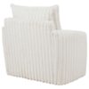Sarco Corduroy Upholstered Swivel Accent Arm Chair Ivory