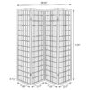 Roberto 4-Panel Room Divider Folding Shoji Screen White