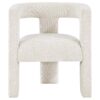 Petra Boucle Upholstered Accent Side Chair White