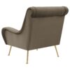 Ricci Upholstered Saddle Arm Accent Chair Truffle