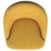 Leon Upholstered Barrel Accent Swivel Chair Mustard Yellow