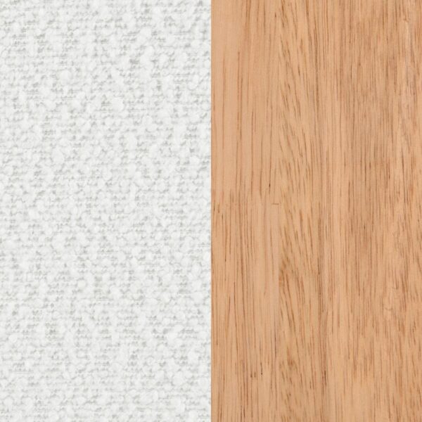 Fitzroy Boucle Upholstered Accent Arm Chair Ivory