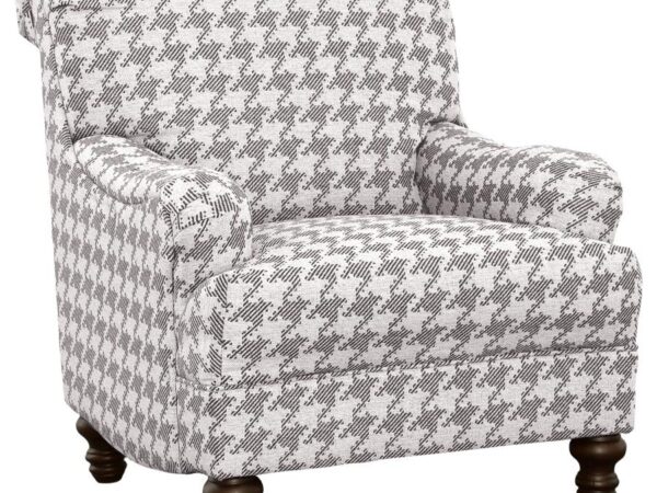 Glenn Upholstered English Arm Accent Chair Grey
