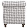 Glenn Upholstered English Arm Accent Chair Grey
