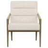 Kirra Upholstered Metal Arm Accent Chair Cream
