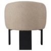 Valdez Boucle Upholstered Barrel Back Accent Chair Beige