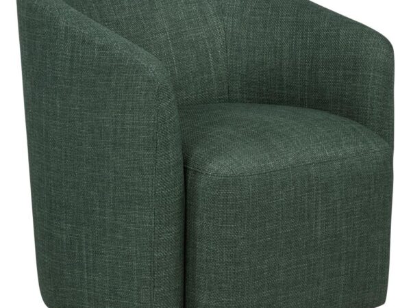 Mossbrook Fabric Upholstered Swivel Accent Chair Green