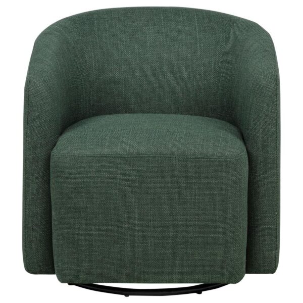 Mossbrook Fabric Upholstered Swivel Accent Chair Green