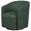 Mossbrook Fabric Upholstered Swivel Accent Chair Green