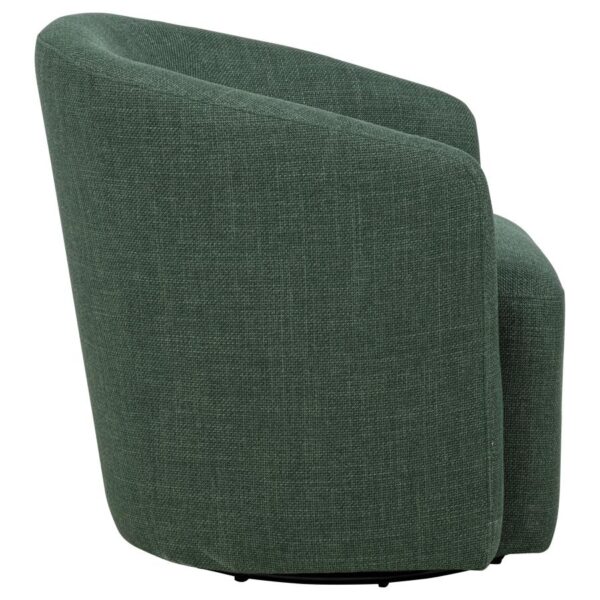 Mossbrook Fabric Upholstered Swivel Accent Chair Green
