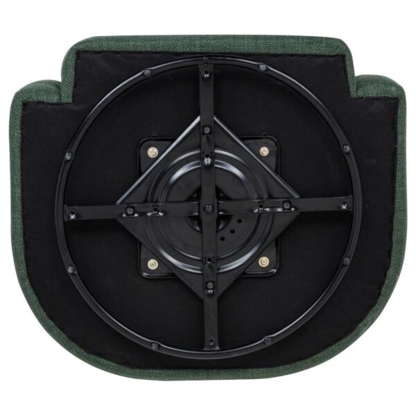 Mossbrook Fabric Upholstered Swivel Accent Chair Green