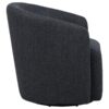 Mossbrook Fabric Upholstered Swivel Accent Chair Anthracite