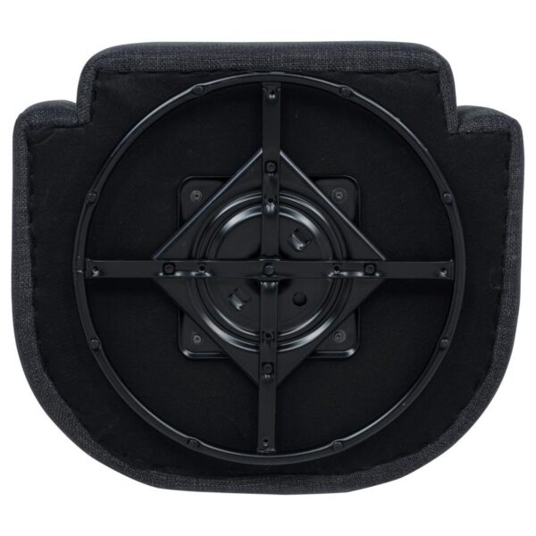 Mossbrook Fabric Upholstered Swivel Accent Chair Anthracite