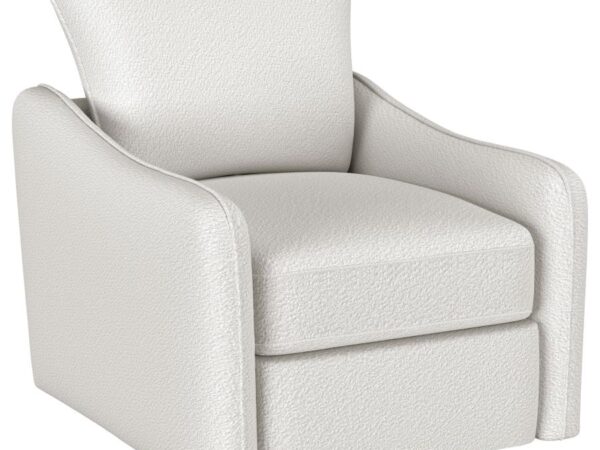 Madia Upholstered Sloped Arm Swivel Glider Chair Vanilla