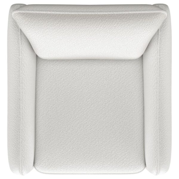 Madia Upholstered Sloped Arm Swivel Glider Chair Vanilla