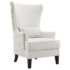 Pippin Upholstered High Wingback Accent Chair Latte