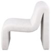 Drayton Upholstered Curved Armless Accent Chair Ivory