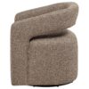 Westhill Boucle Upholstered Swivel Accent Chair Rocky Road