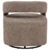 Westhill Boucle Upholstered Swivel Accent Chair Rocky Road