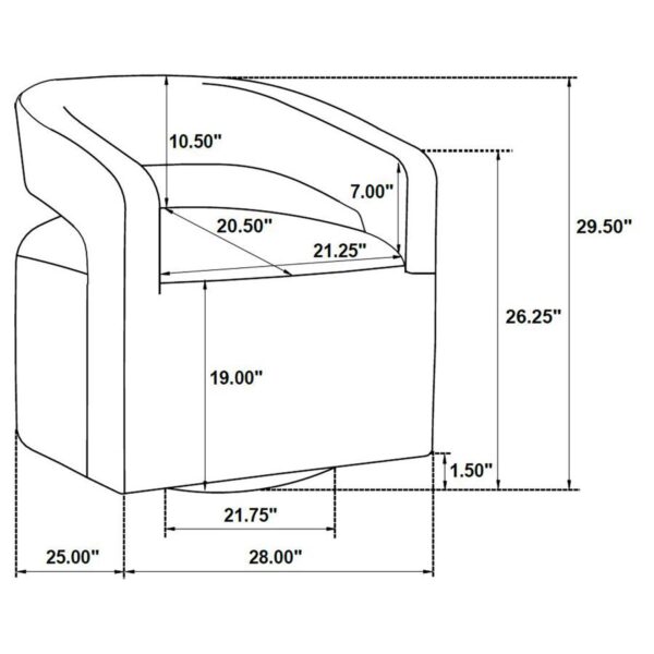 Westhill Boucle Upholstered Swivel Accent Chair Berry