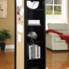Robinsons Swivel Accent Cabinet with Cork Board Black