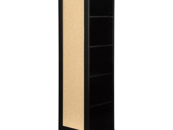 Robinsons Swivel Accent Cabinet with Cork Board Black